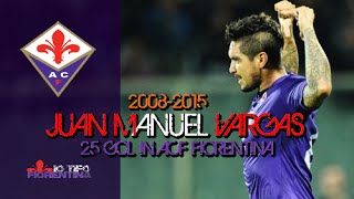 ⑥ Juan Manuel Vargas ● All 25 Gol with ACF Fiorentina [upl. by Eleumas68]