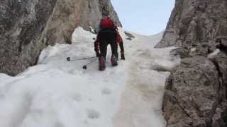 SCI ALPINISMO ESTREMO salita sul lastei dellAgner [upl. by Idac]