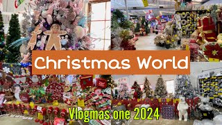 VLOGMAS ONE I was surprised with their Christmas decorations at Christmas World walkthrough😍🎄✨🎅🩷 [upl. by Clayberg]