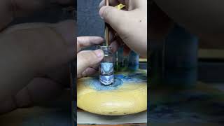 Play sand art with mesand in bottle  sandart sand painting 沙瓶画｜サンドアート رسم الزجاجة الرملية [upl. by Ssirk]