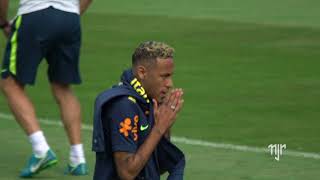 Neymar Jr  Seleção Brasileira  Treino 19062018 [upl. by Sandon]