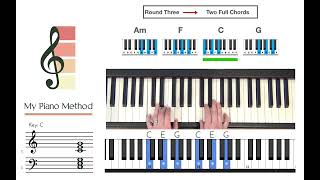 6415 Chord Progression Exercise in C Major [upl. by Nirihs]