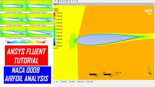 ⚡Ansys Fluent Tutorial NACA Airfoil Analysis [upl. by Analed426]