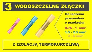 🛠 Wodoszczelne zaciskowe złączki kablowe z izolacją termokurczliwą [upl. by Dlorah]