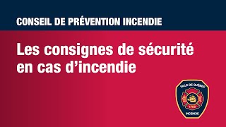 Consignes de sécurité en cas dincendie [upl. by Alahsal341]