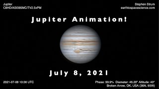 Jupiter Animation Images of Jupiter with my Celestron 8quot EdgeHD and ASI385 Camera [upl. by Ingraham]