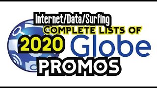 Complete List Of Globe Internet Promos 2020 [upl. by Fakieh]