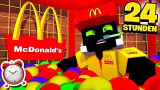 24 STUNDEN EINGESPERRT im McDonalds  Minecraft DeutschHD [upl. by Coco303]