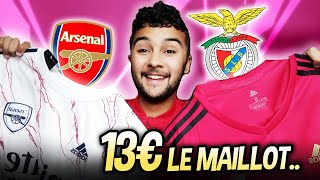 MAILLOTS DE FOOT PAS CHER À 13€  SAISON 2021 Benfica Arsenal Lyon [upl. by Nnalyrehs]