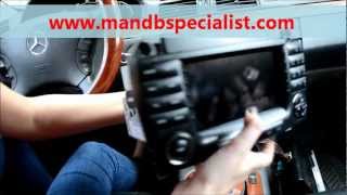 How to Remove Mercedes Comand Radio Unit for Repair [upl. by Cristen]