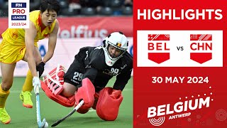 FIH Hockey Pro League 202324 Highlights  Belgium vs China W  Match 1 [upl. by Otrebron]