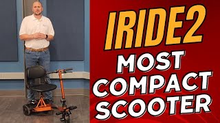 Pride Mobility iRide 2 Ultra Lightweight Scooter 2024 [upl. by Hurless]