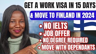 RELOCATE TO FINLAND IN 2024  NO IELTS [upl. by Ingrim]