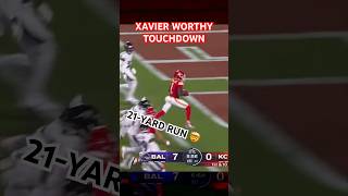 Xavier Worthy first career touchdown [upl. by Elleahcim]