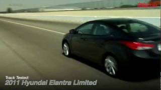 2011 Hyundai Elantra Limited  Track Tested  Edmundscom [upl. by Dyrrej57]