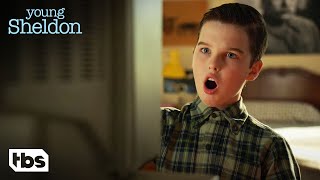 Sheldon Virtually Argues About Physics with an Online Bully Clip  Young Sheldon  TBS [upl. by Beaufert]