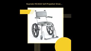 Nuprodx MC4020 SelfPropelled Shower Commode Chair [upl. by Miller19]