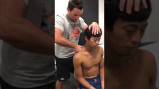 MYOFASCIAL TREATMENT OF THE TRAPEZIUS MUSCLE [upl. by Nabe]