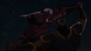 Trigon vs Darkseid Full Fight 30 FPS Justice League Dark Apokolips War [upl. by Noneek]