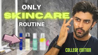 COLLEGE SKIN CARE ROUTINE 2023  REMOVE ACNE  TANNING amp DARK SPOTS  BUDGET SKIN CARE FOR MEN [upl. by Olbap913]