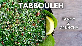 How to make Tabbouleh  Lebanese Herb amp Bulgur Salad [upl. by Zeculon473]