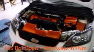 Focus ST Precision Turbo 5858 Dyno10Bar amp 13Bar Boost 1st Map Tune Test [upl. by Nitas]