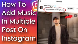 How To Add Music In Multiple Post On Instagram  Option Not Showing Problem Solved [upl. by Tuttle651]