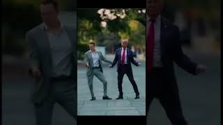 Donald Trump and Elon Musk DANCING to Nicki Minaj donaldtrump shorts funny [upl. by Darnok]