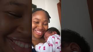 OLIVIA’s ONE MONTH BIRTHDAY 🎂  OUR BABY IS ONE MONTH shorts youtubechamps youtubeshorts [upl. by Teerell]