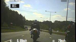 Sussex Police motorcycle films 108mph Speeders on M23 [upl. by Atilemrac]