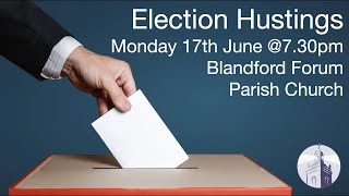 North Dorset Hustings  2024 General Election [upl. by Silvano]