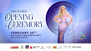 71st Miss World Opening Ceremony  Delhi  India [upl. by Yelhs]