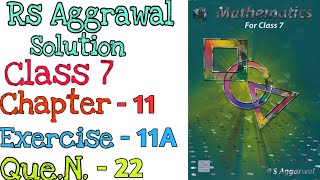 Rs Aggarwal Class 7 Exercise 11a Question Number 22  Profit and Loss  MD Sir Class 7 [upl. by Farmer509]