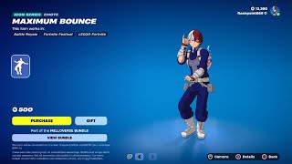 Fortnite Maximum Bounce Emote Showcase [upl. by Samuela564]