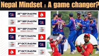 Mindset of Nepal team ahead of T20 series Fixture out Nepal vs Oman vs Canada [upl. by Adierf410]