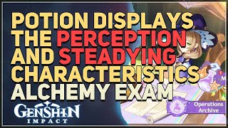 Potion displays the Perception and Steadying characteristics Genshin Impact [upl. by Zosi]