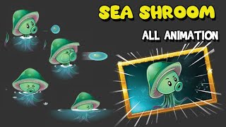 Sea Shroom All Animations  Plants vs Zombies 2 1121 [upl. by Vedetta]