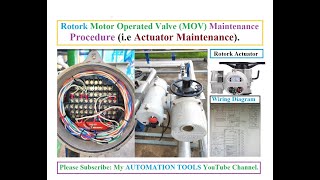 Rotork Actuator MaintenanceRotork Actuator Maintenance ProcedureTroubleshooting of Rotork MOV [upl. by Arikal]