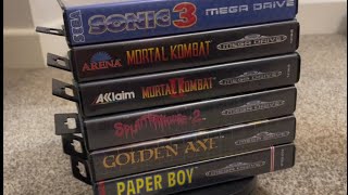 My MINT Retro Sega Mega Drive Game Collection Unboxing Sonic The Hedgehog Mortal Kombat amp MORE [upl. by Irot]