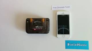 Fine Chromatic Tuner vs Fender guitar tuner [upl. by Adnawat359]