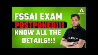 FSSAI Exam Postponed  FSSAI Exam Postponed 2022 Latest News  Know All Details [upl. by Dory624]