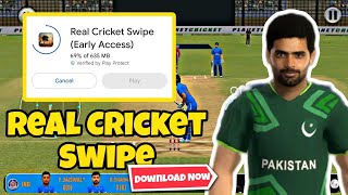 Real Cricket Swipe 🔥 😱 RC24 Ka BAAP ☠️ Real Cricket Swipe Gameplay  Download Link  Review [upl. by Joacimah]