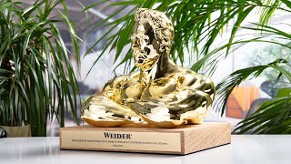 3D printed metalised award  Joe Weider [upl. by Atsyrt]