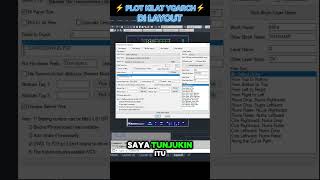 Plot Di Layout Dengan Cepat ars autocad autocadbahasaindonesia yqarch [upl. by Kiefer]