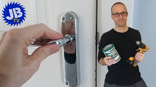 How to fix a loose door handle  Easy method [upl. by Nortad13]