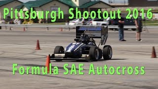 Formula SAE Pittsburgh Shootout Autocross Event [upl. by Eiroc208]