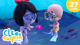 🏖☀️ Las mejores canciones infantiles del VERANO para bebés con Cleo y Cuquín [upl. by Paten]