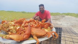 கலிநண்டு பிடித்து காட்டில் அவியல்MUDCRAB CATCH AND COOKING mudcrab cooking recipe [upl. by Schofield35]