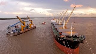 Oldendorff Transshipment  Guyana [upl. by Lorant]