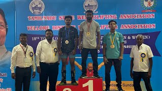 WEIGHTLIFTING TAMILNADU  STATE LEVEL 2024 CHAMPIONSHIP  VIT VELLORE  MENS CATEGORY 49 amp 55 KG [upl. by Retsae380]